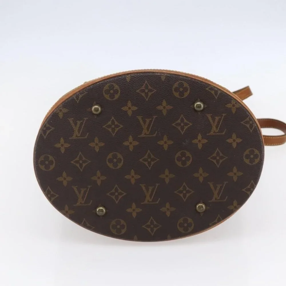 Authentic LOUIS VUITTON Monogram Bucket PM Shoulder Bag M42238 LV - Picture 12 of 16